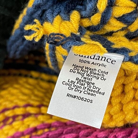 Sundance Small Color Vibes Sweater Rainbow Pullover Mock Neck Textured Womens - Picture 6 of 11